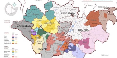 ನಕ್ಷೆ ಇಥಿಯೋಪಿಯ ಕಾಫಿ