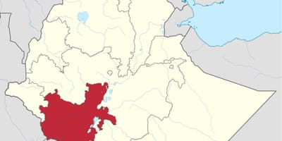 ನಕ್ಷೆ ದಕ್ಷಿಣ ಇಥಿಯೋಪಿಯ
